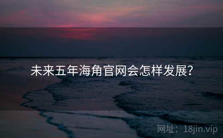 未来五年海角官网会怎样发展？