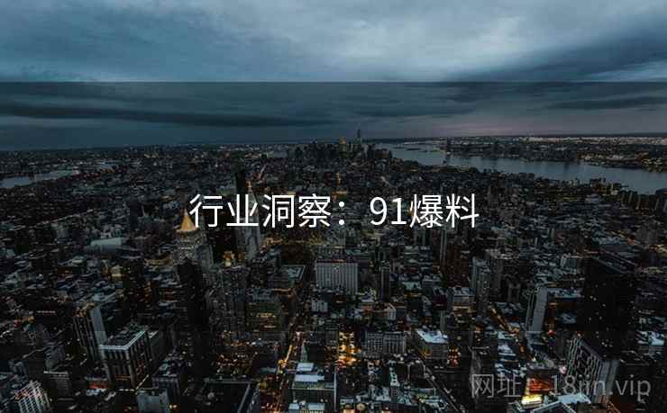 行业洞察：91爆料
