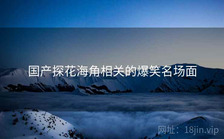 国产探花海角相关的爆笑名场面